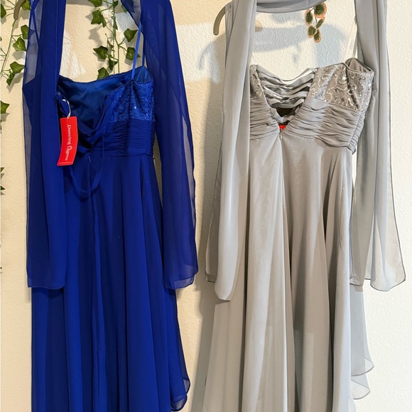 Dancing Queen sequins Gowns for wedding, prom, formal event etc NWT blue or gray - Picture 3 of 12